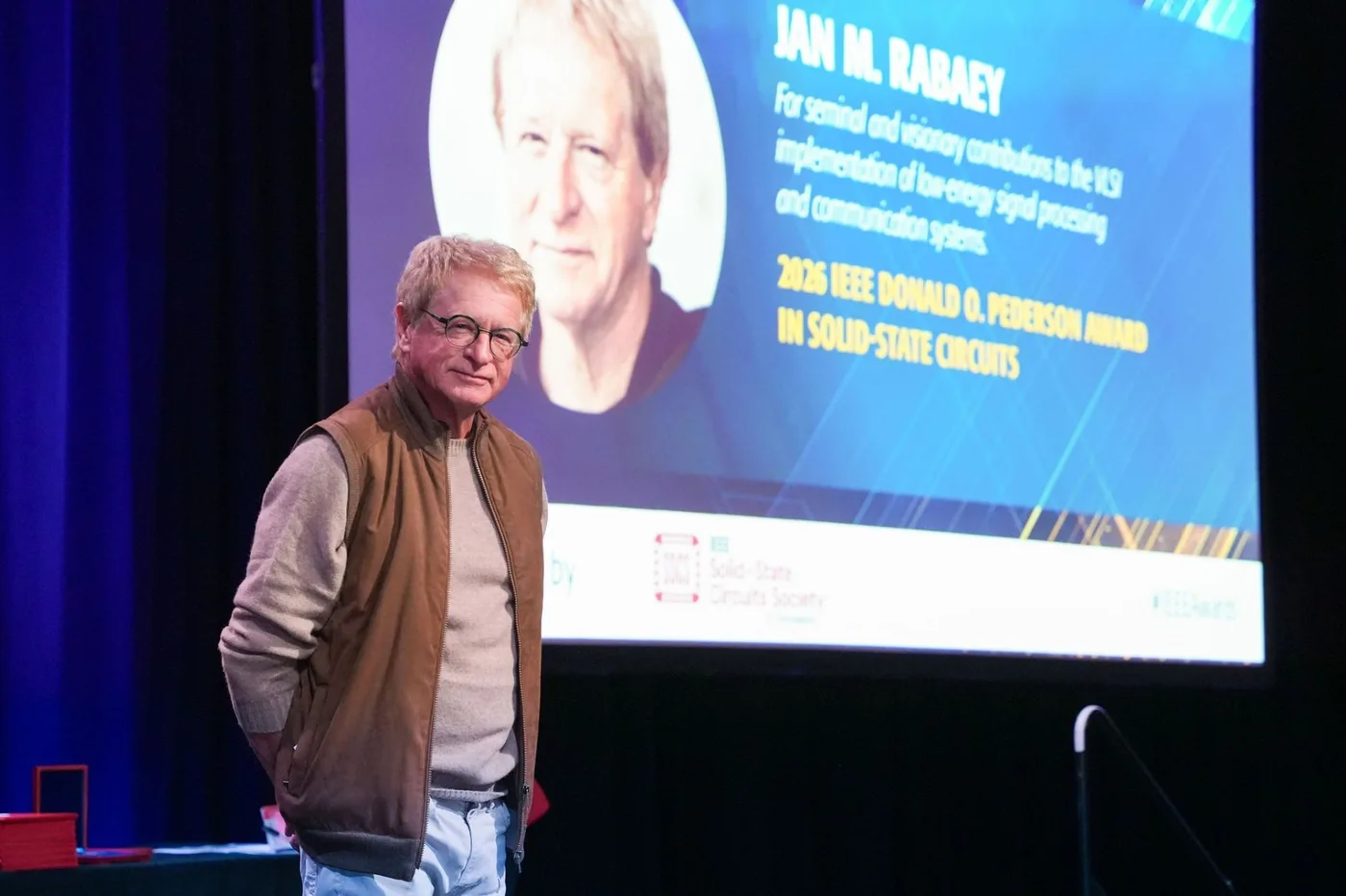 Presentation of the 2026 IEEE Donald O. Pederson Award in Solid-State Circuits on the ISSCC main stage